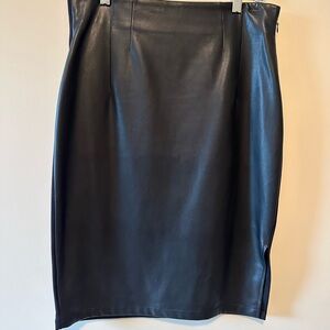 Faux leather skirt